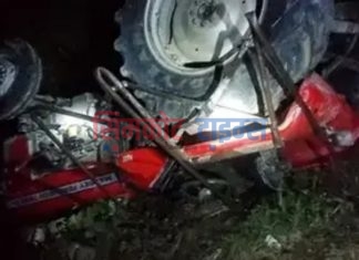 ट्याक्टर दुर्घटना हुँदा चालकको घटनास्थलमै मृत्यु