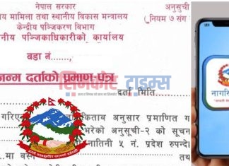 जन्मदर्ता, विवाह दर्ताजस्ता पञ्जीकरणसम्बन्धी प्रमाणपत्र नागरिक एपमा उपलब्ध हुने