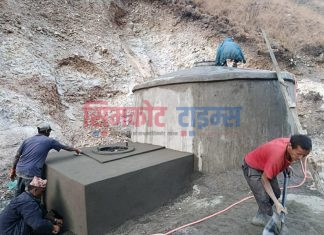 सर्केगार्ड बृहत खानेपानीको काम अन्तिम चरणमा
