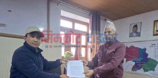 सीमा विवाद चर्किँदा हुम्लाबाट सरकारलाई ७ बुँदे ज्ञापनपत्र