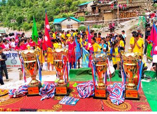 साउने संक्रान्तिको अवसरमा ओख्रेनमा वडास्तरीय भलिबल प्रतियोगिता सुरु