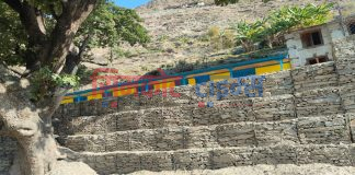 ग्याविन निर्माणले पहिरोबाट विद्यालय सुरक्षित