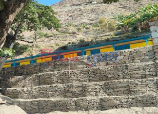 ग्याविन निर्माणले पहिरोबाट विद्यालय सुरक्षित