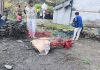 अदानचुलीको मछारीमा घरमाथि ढुङ्गा खस्दा घाईते भएका तीन जनाको हेलिकोप्टरबाट उद्धार