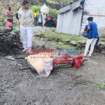 अदानचुलीको मछारीमा घरमाथि ढुङ्गा खस्दा घाईते भएका तीन जनाको हेलिकोप्टरबाट उद्धार