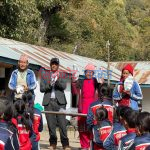 हुम्ला फुटबल ऐकेडमीद्धारा विद्यालयलाई सहयोग